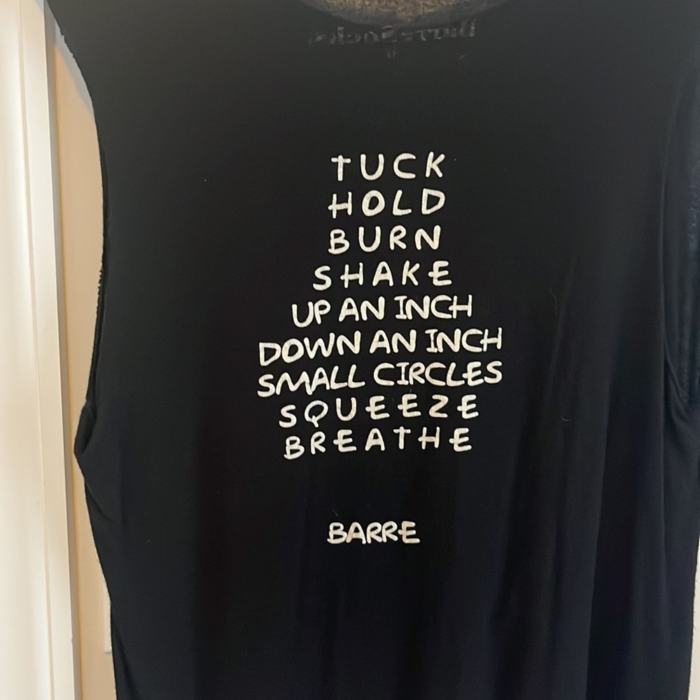 Barre Socks Black Barre Tank Size M
